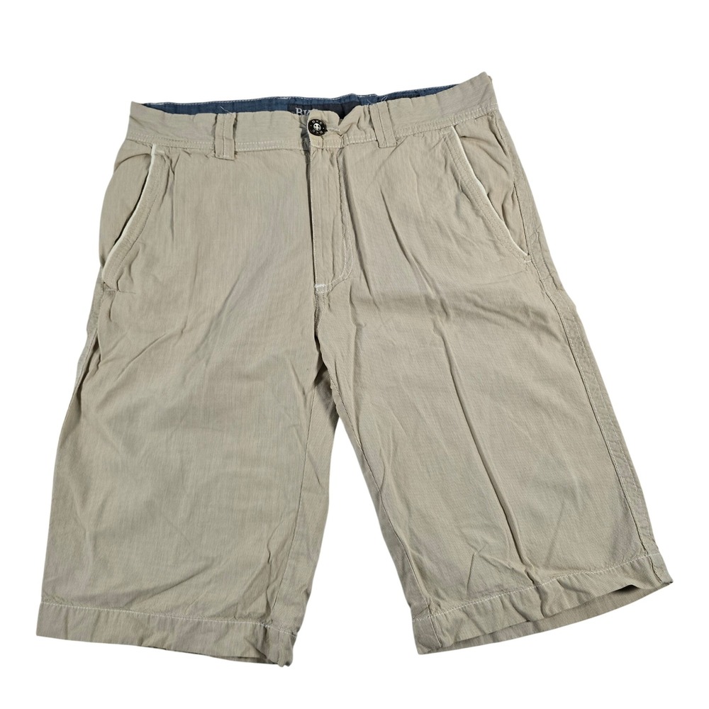 BKE‎ Tailored Fit Mens Tan Corduroy Shorts Size 31 Khaki Casual 12874